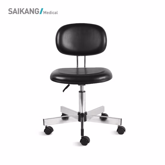 Ske013-11 Saikang Movable PU Leather Height Adjustable Hospital Doctor Nurse Office Chair